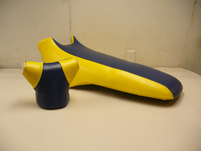93-97 SEADOO SP/SPX/SPI 93-96 XP *MAZE & BLUE* JETSKI SEAT&HANDLE BAR PAD COVERS